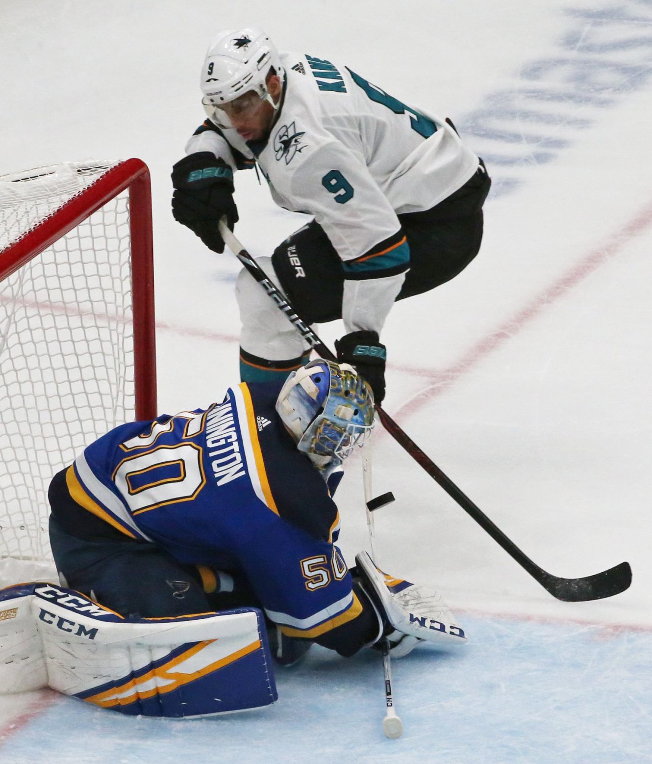 Blues and Sharks skate in game 4 of the semifinals